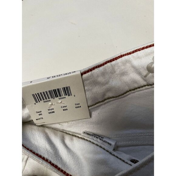 Eddie Bauer Womens Stretch Slightly Curvy Straight Leg Jeans Size 4 White NWT - Picture 11 of 13